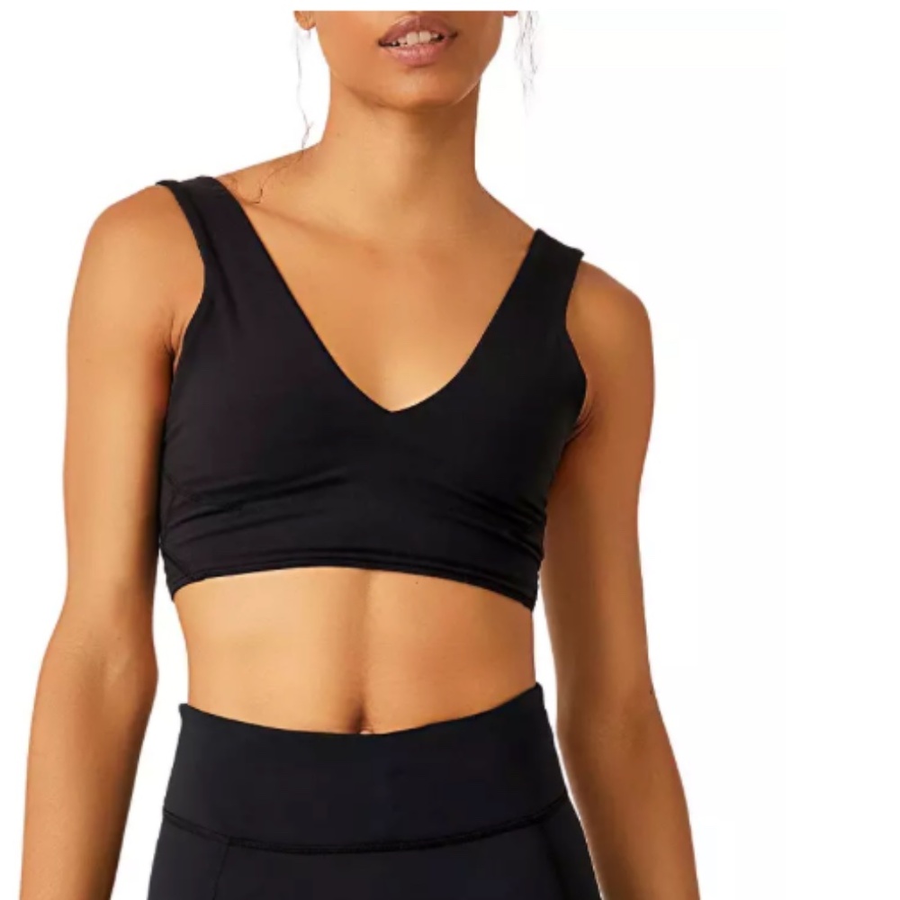 Free People Movement Women's Never Better Black Sports Bra